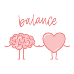 Mind Heart Balance Sticker
