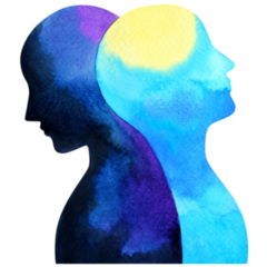 Mind Mental Health Watercolor Sticker