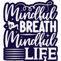 Mindful Breath Mindful Life Yoga Sticker