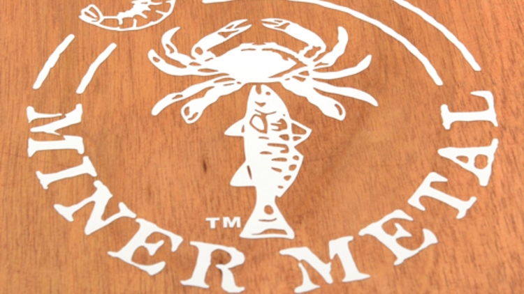 Miner Metal Custom Cut Out Stickers