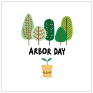 Mini Forest Arbor Day Sticker