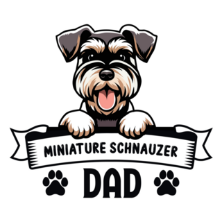 Mini Schnauzer Dad Sticker