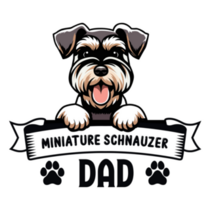 Mini Schnauzer Dad Sticker