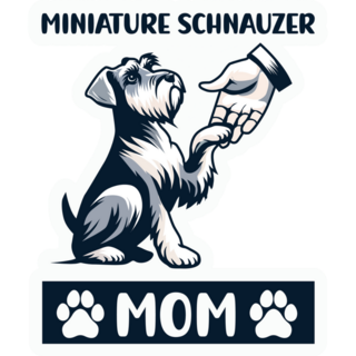 Mini Schnauzer Mom Sticker