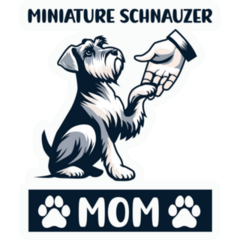 Mini Schnauzer Mom Sticker