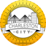 Minimal Charleston, South Carolina With Typographic Design Sticker