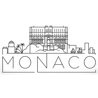 Minimal Monaco Sticker
