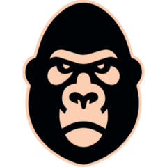Minimalist Gorilla Sticker