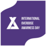 Minimalist Overdose Awareness Day Purple Banner Sticker