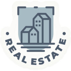 Minimalist Real Estate Shield Sticker