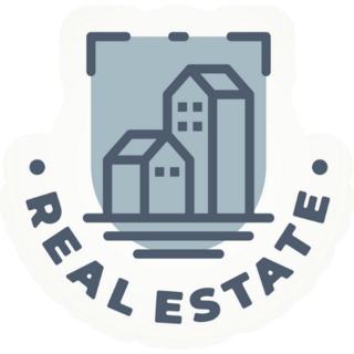 Minimalist Real Estate Shield Sticker