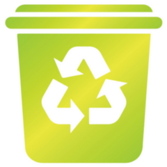 Minimalist Recycle Logo Sticker