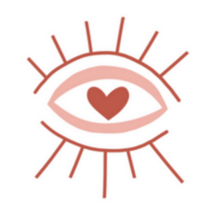 Minimalistic Abstract Love Seeing Eye Sticker