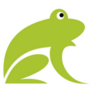 Minimalistic Stylized Frog Sticker
