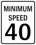 Minimum Speed 40 Sticker