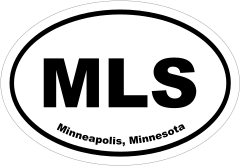 Minneapolis, Minnesota Oval Stickers