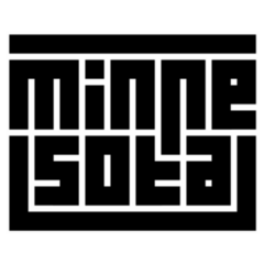 Minnesota Block Text Sticker