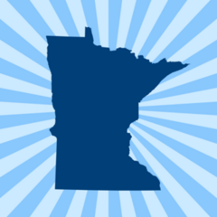 Minnesota Burst Sticker