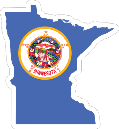 Minnesota Flag State Sticker