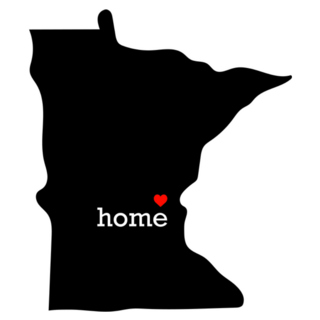 Minnesota Home Heart Sticker