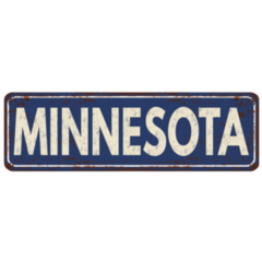 Minnesota  Metal Sign Sticker