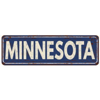 Minnesota  Metal Sign Sticker