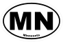 Minnesota Mn Oval Sticker