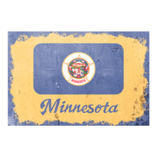 Minnesota State Flag Board Sticker