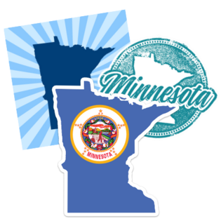 Mon State Sticker USA State Stickers | Free Shipping