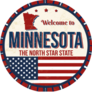 Minnesota Vintage Grunge Poster Sticker