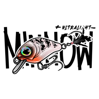 Minnow Fishing Sticker