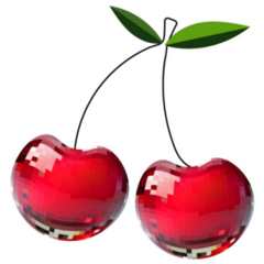 Mirror Ball Fruit Sticker