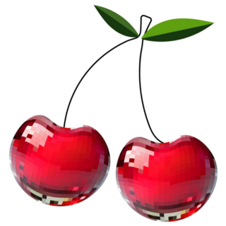 Mirror Ball Fruit Sticker