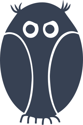 Mischievous Owl Sticker