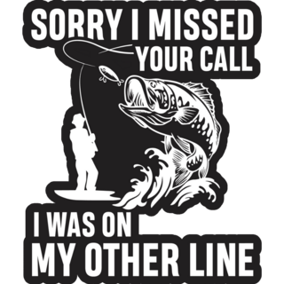 Missed Call Fishing Sticker
