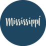 Mississippi City Usa State Word Logo Sticker