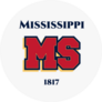 Mississippi Inscription And Founded 1817.Sticker