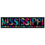 Mississippi. Multicolor Doodle Sticker