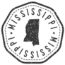 Mississippi  Postal Passport. Seal Sticker