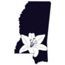 Mississippi With Lily Flower Sticker