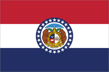 Missouri Mo State Flag Sticker