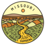 Missouri River Pastel Sticker