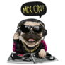 Mix On DJ Pug Sticker