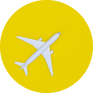 Model Plane, Airplane On Pastel Color Sticker