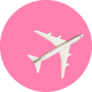 Model Plane, Airplane On Pink Pastel Sticker
