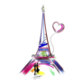 Modern Abstract Eiffel Tower And Heart France Sticker