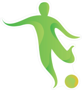 Modern Abstract Soccer Player Sticker