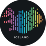 Modern Colorful Iceland Sticker