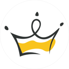 Modern Crown Design Sticker