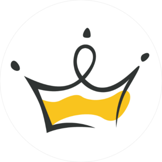 Modern Crown Design Sticker